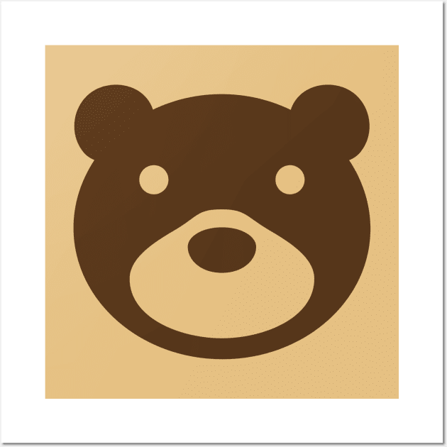 Brown (Bear) Bag Wall Art by bitethehippo